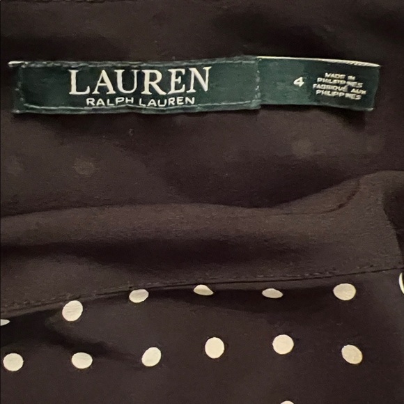 Ralph Lauren Black Polka Dot Ruffle Skirt - Picture 4 of 10